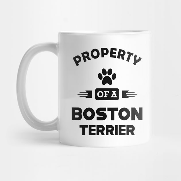 Boston Terrier Dog - Property of a boston terrier by KC Happy Shop